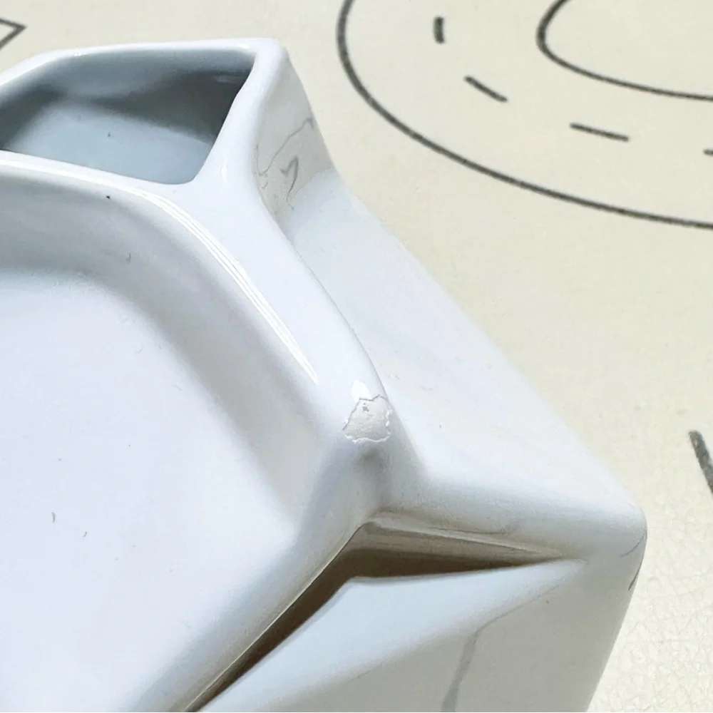 Crate & Barrel Ceramic Cream Container